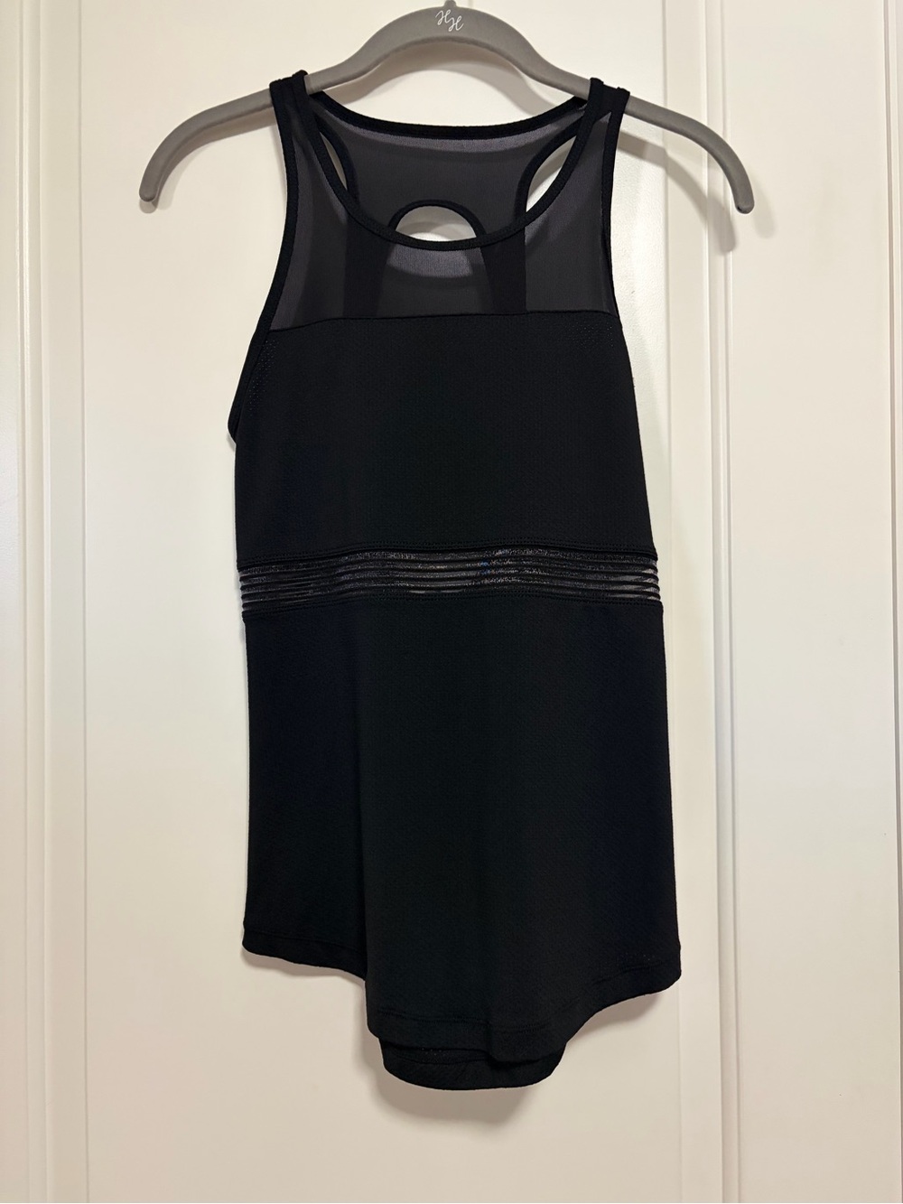 🖤🏃🏽‍♀️Lorna Jane Black Mesh Activewear Racerback Tank🧘🏽‍♀️🖤